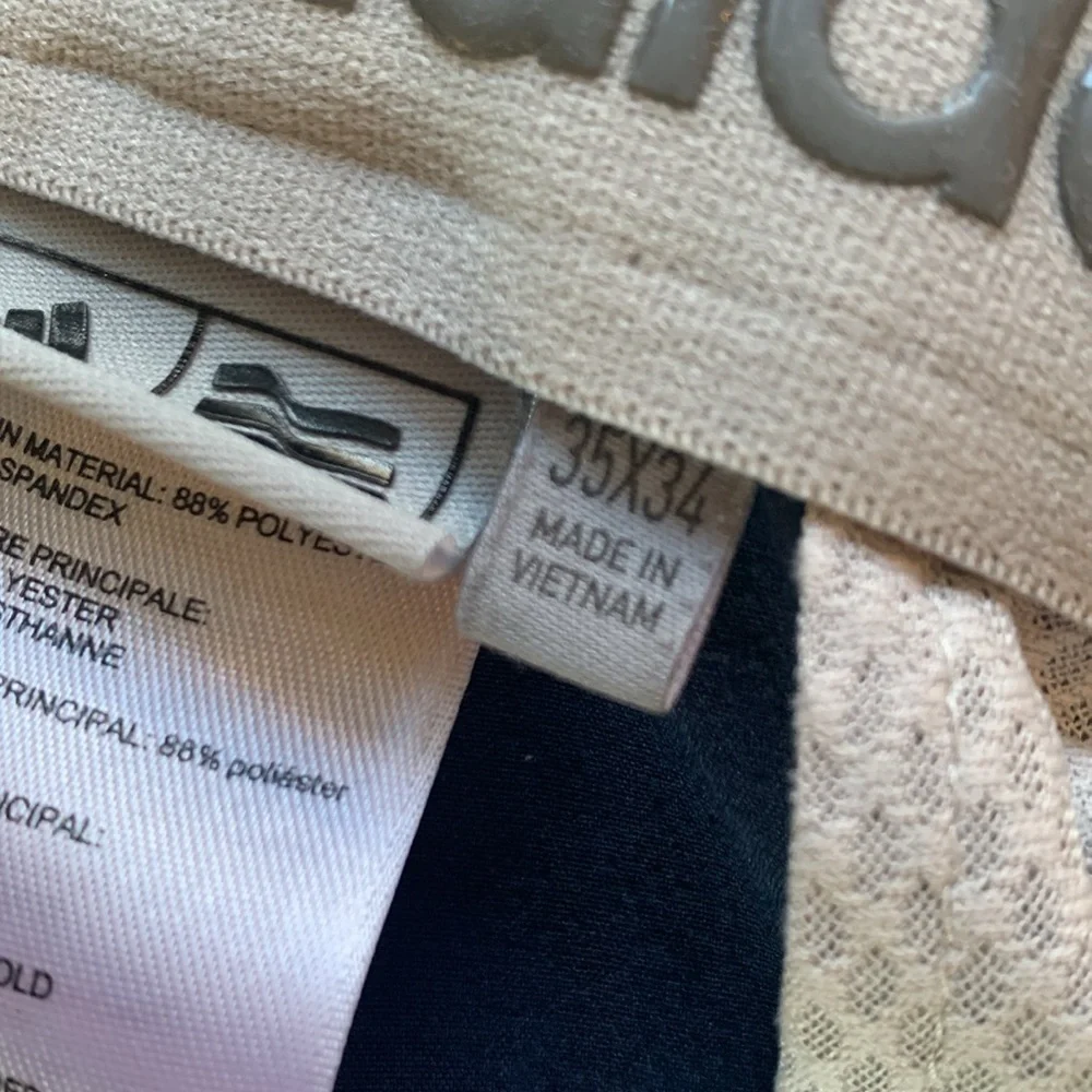 Adidas sz 35x34 navy blue pants